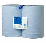 Протирочная бумага в рулоне Tork Universal 128408, W1, 2-слойная, голубая