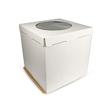 Коробка для тортов Pasticciere EB 350(320*320) с окном белый