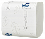 Туалетная бумага листовая Tork Advanced 114271, Т3, 2-слойная, белая					